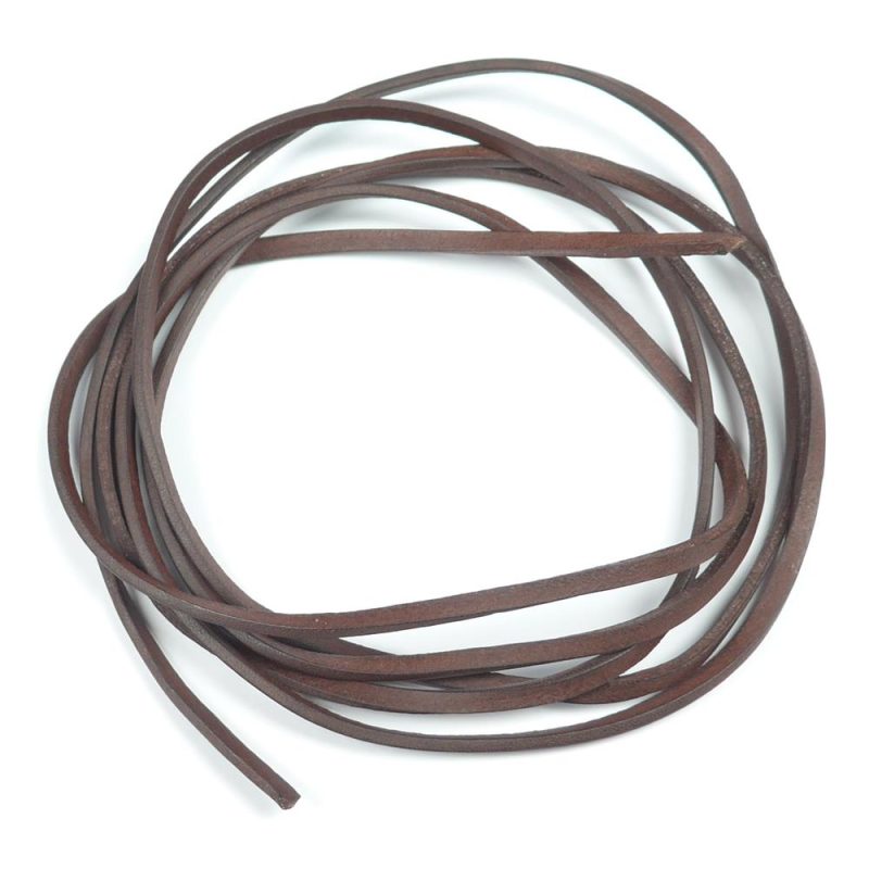 Narbenfellriemen Braun 2 m