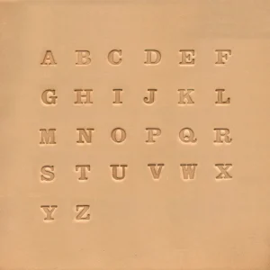 Alphabet-Set Serif 1/4"