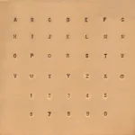 Alphabet- und Zahlenset  1/8"