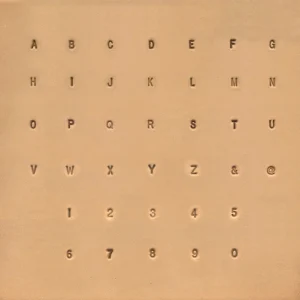 Alphabet- und Zahlenset  1/8"