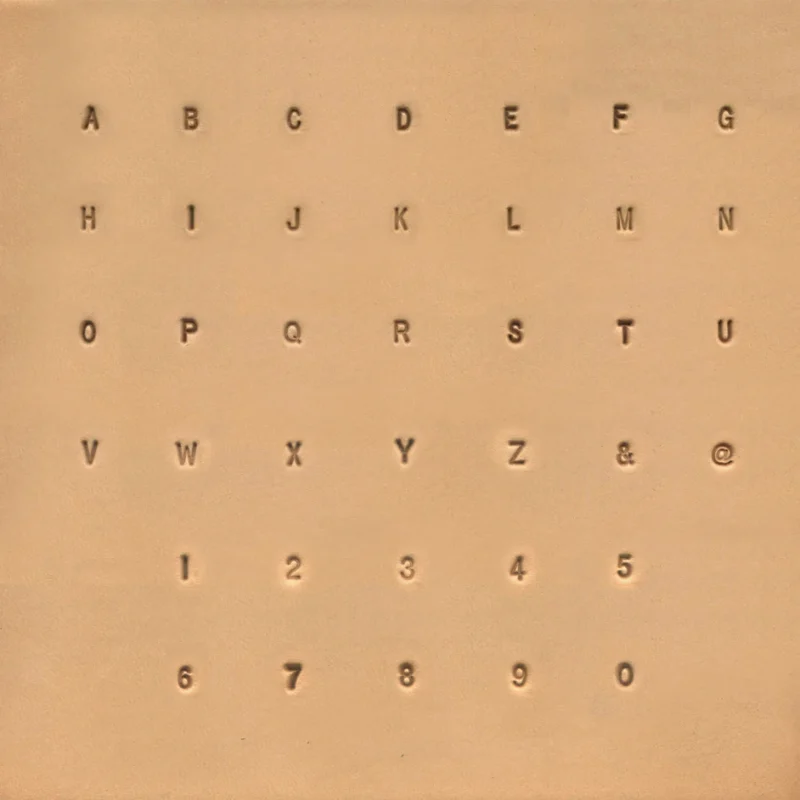 Alphabet- und Zahlenset  1/8"