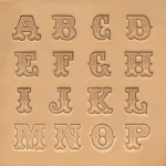 Alphabet-Set Leather Art 3/4”