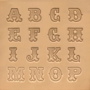 Alphabet-Set Leather Art 3/4”