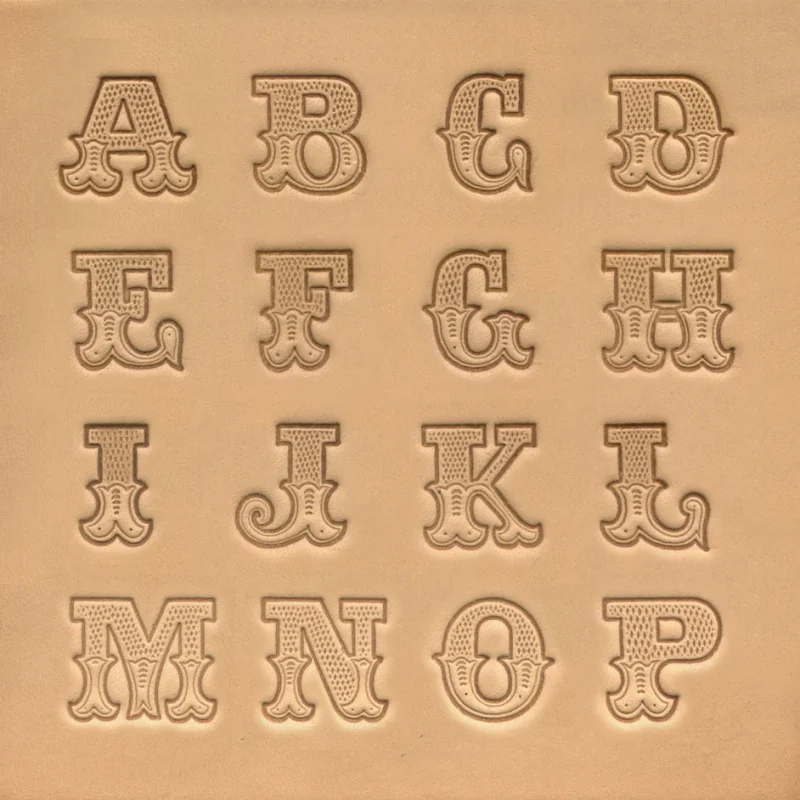 Alphabet-Set Leather Art 3/4”