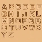 Alphabet-Set Bold 3/4”