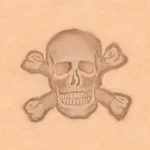 Schädel und Gebeine 3D Stempel