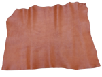 ein Rinderhals, pflanzlich gegerbt, Fahlleder, rotbraune Farbe