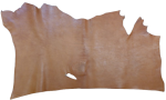Rinderhals,pflanzlich gegerbt, Fahlgerbung, Farbe Cognac, Haithabu