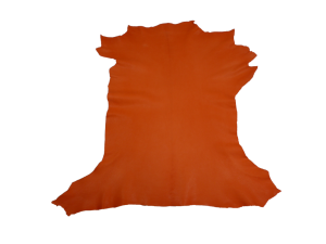 ganze Ziegenlederhaut vegetabil gegerbt, Orange